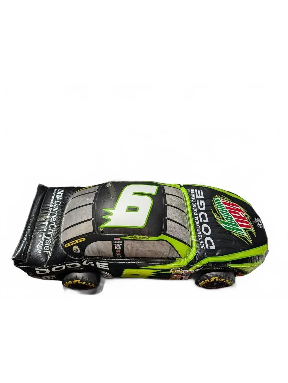 Inflatable Dodge Race Car with Mountain Dew Branding